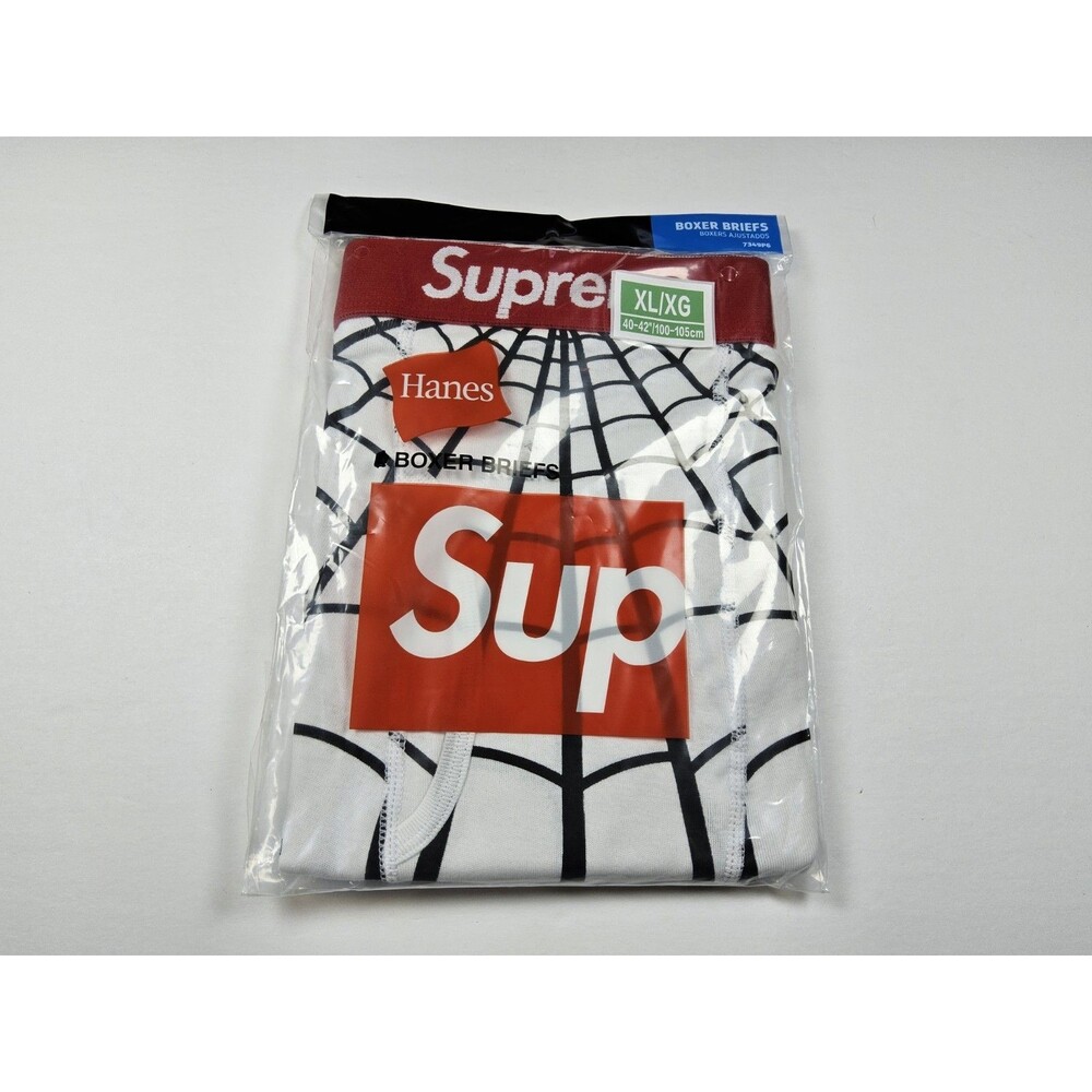 Supreme X Hanes Spider-Man Boxer Briefs Web Marvel 1 Pair Size XL 40-42"